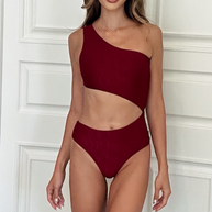 Gianine RACHEL BURGUNDY  One Piece Brazilian Swimsuit