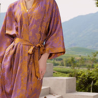 Oriental Jacquard Kimono Robe