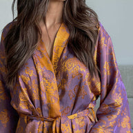 Oriental Jacquard Kimono Robe