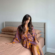 Oriental Jacquard Kimono Robe