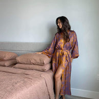 Oriental Jacquard Kimono Robe