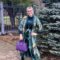 Ulivary Black Leopard Kimono Robe