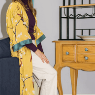 Ulivary Perched Bird Kimono Robe