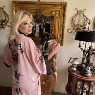 Ulivary Rose Butterfly Kimono Robe