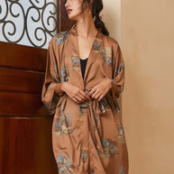 Ulivary Short Kimono Robe Landscape
