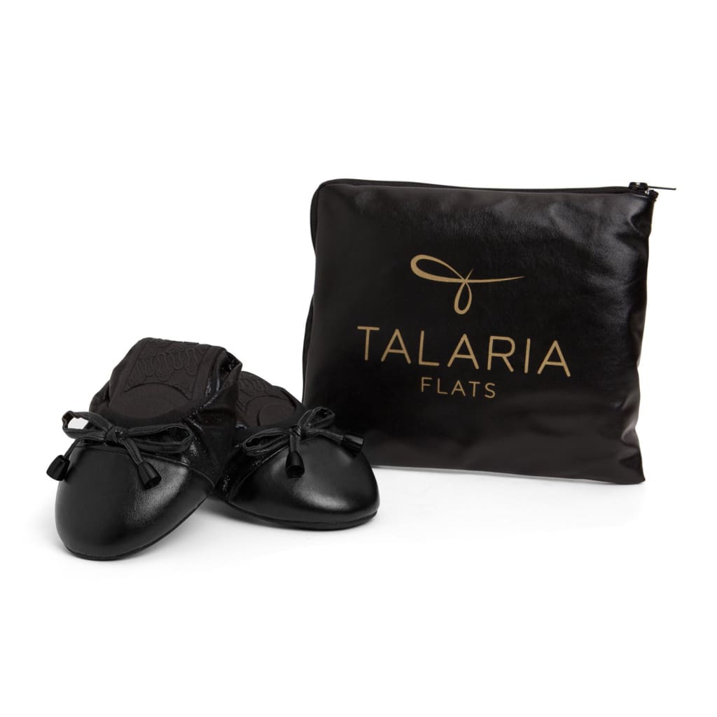 Talaria Premium Black Flats