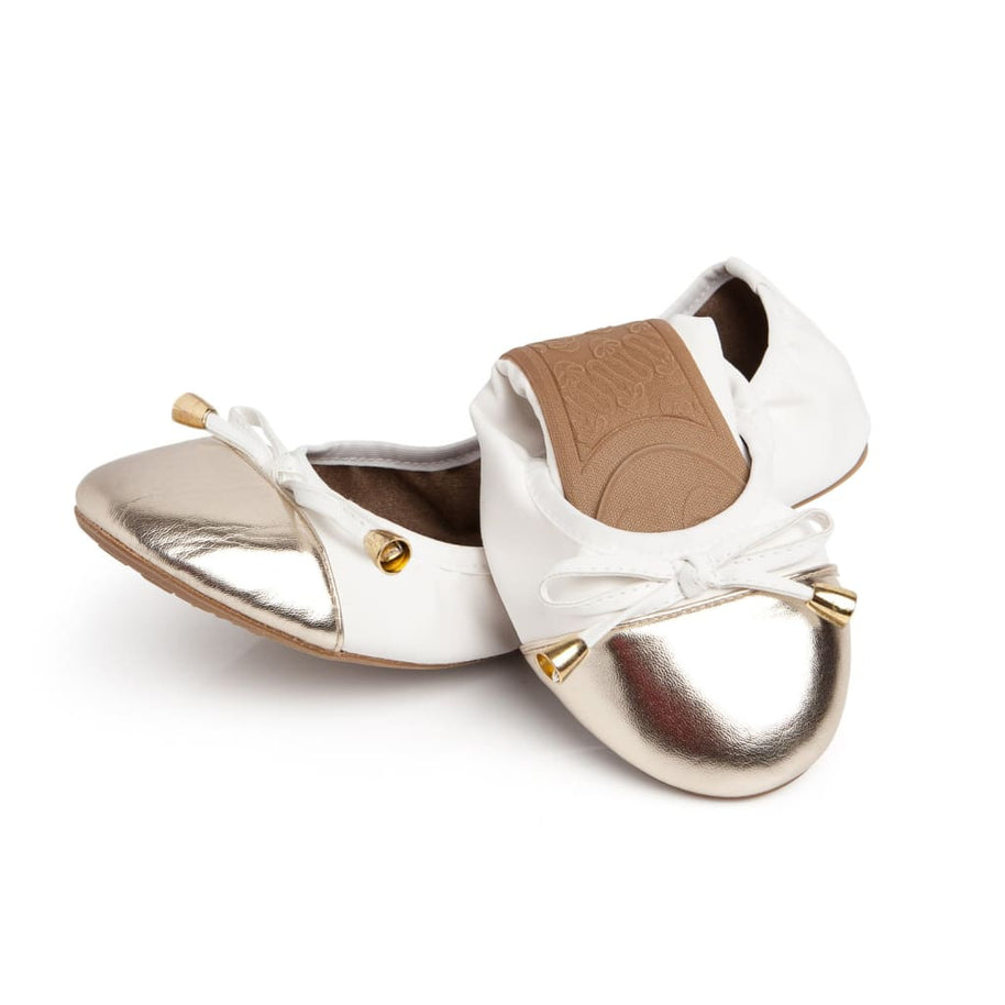 Talaria Premium White Flats