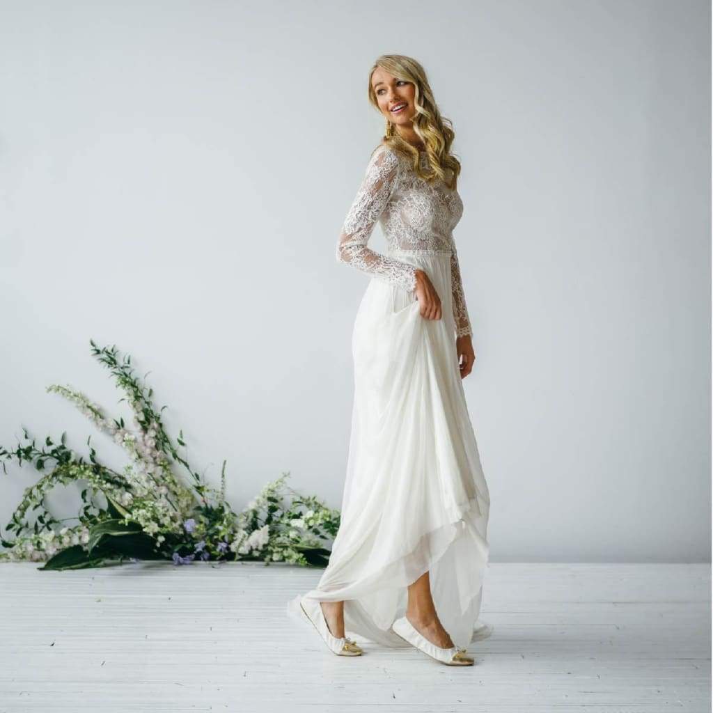 Talaria Premium White Flats