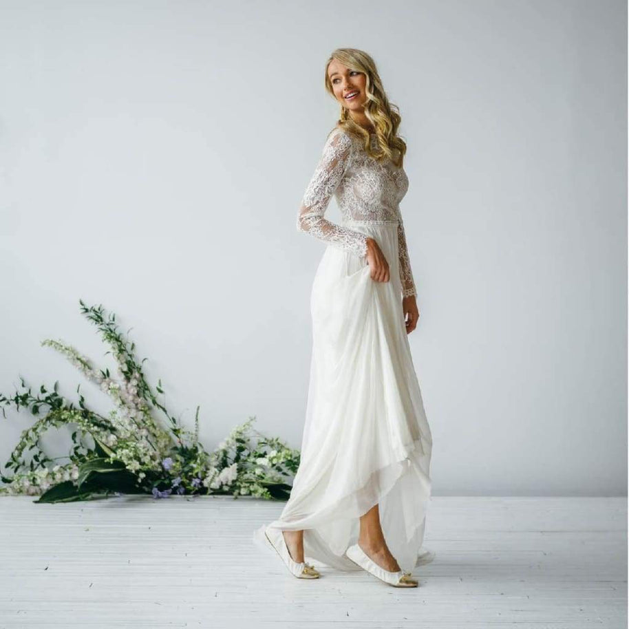 Talaria Premium White Flats