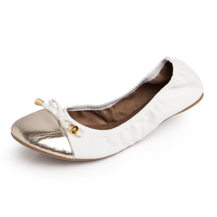 Talaria Premium White Flats