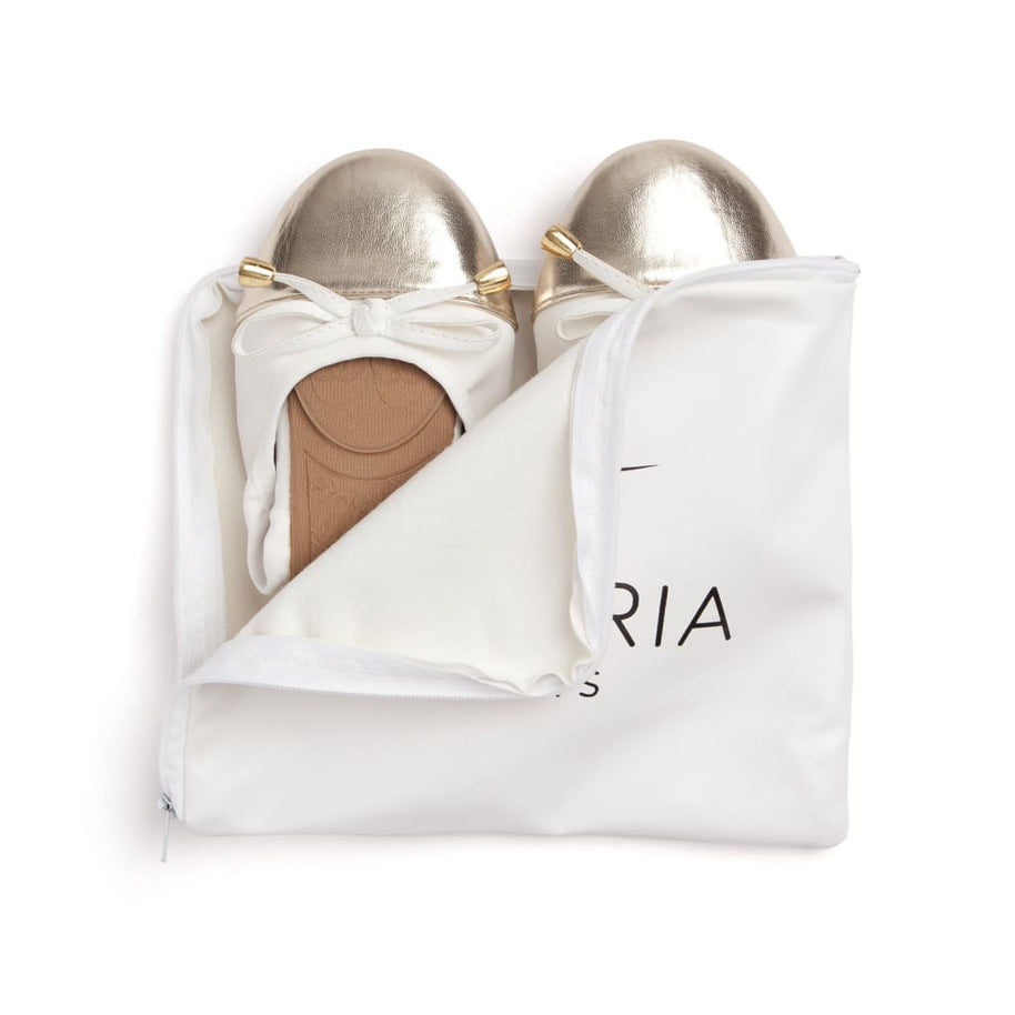 Talaria Premium White Flats