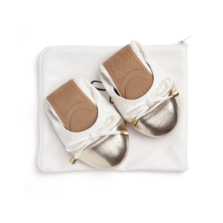 Talaria Premium White Flats