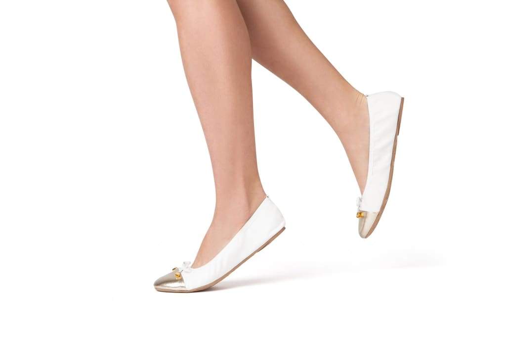 Talaria Premium White Flats