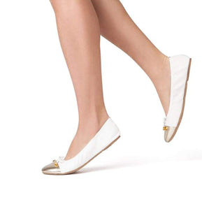 Talaria Premium White Flats