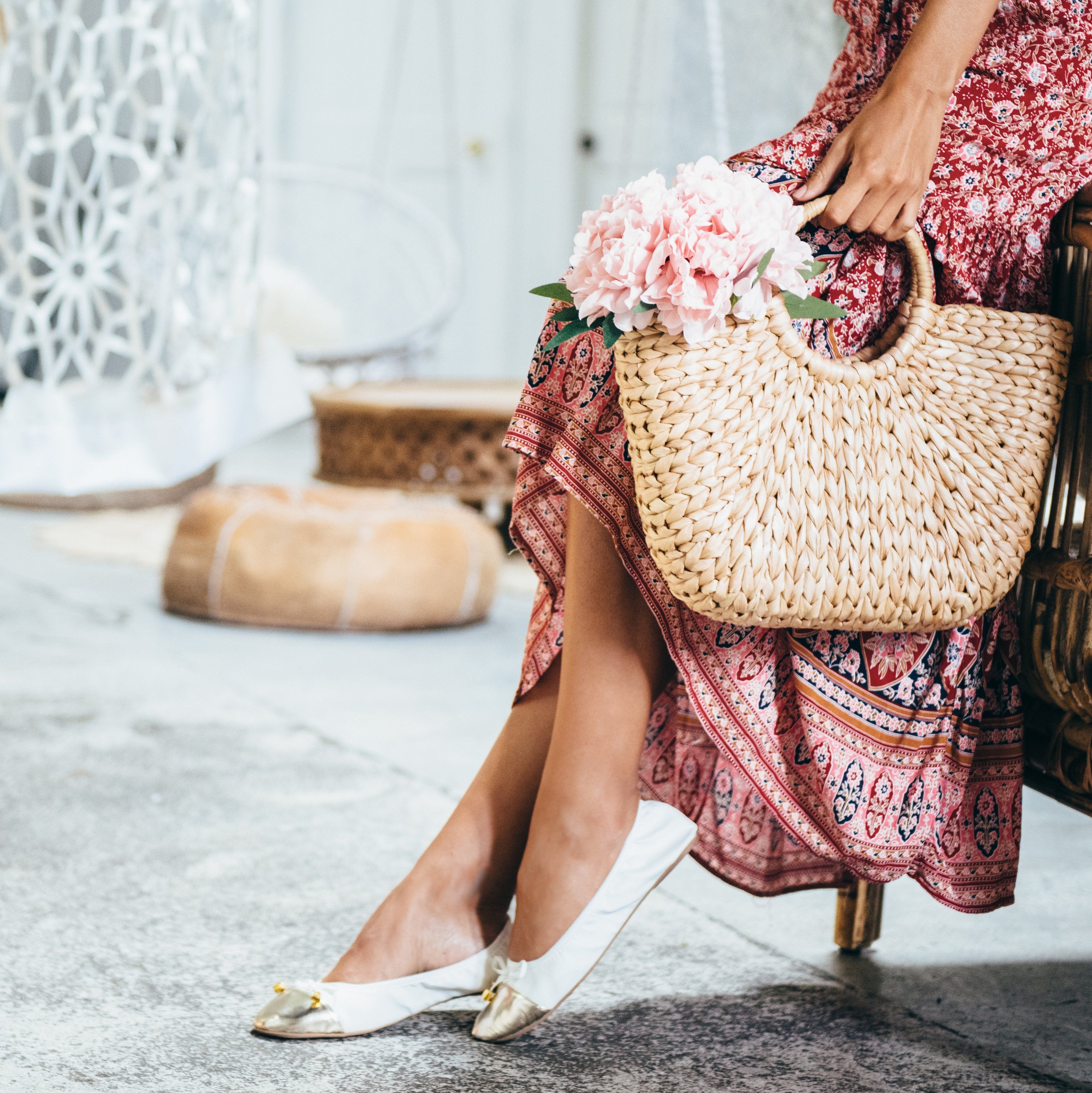 Talaria Premium White Flats