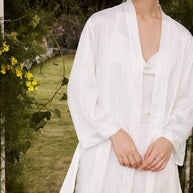 Ulivary Elegant Robe Dress & Pajama Set Bridal