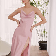 Ulivary Pink Robe Dress Set