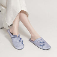 Ulivary Qipao Collar Buckle Asian Style Slippers