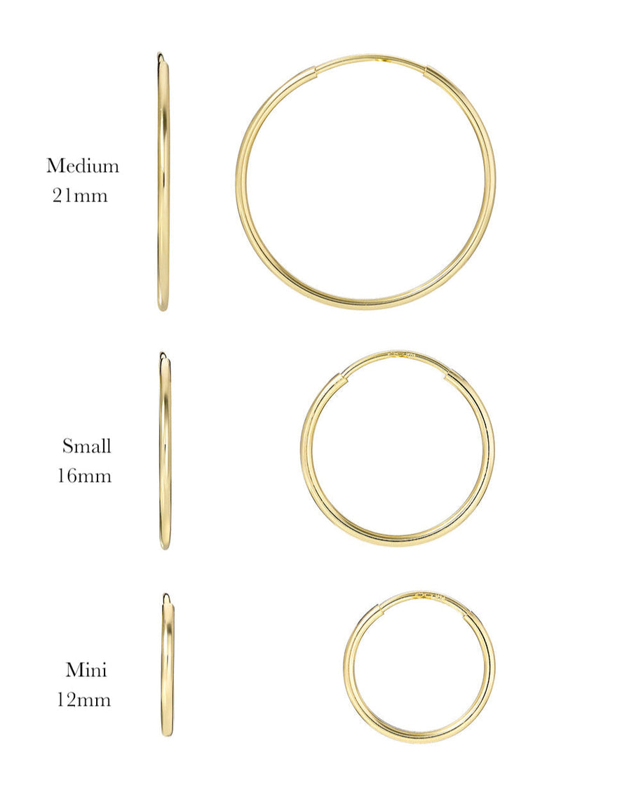 Zoe Lev 14k Gold Small Thread Hoop Earrings