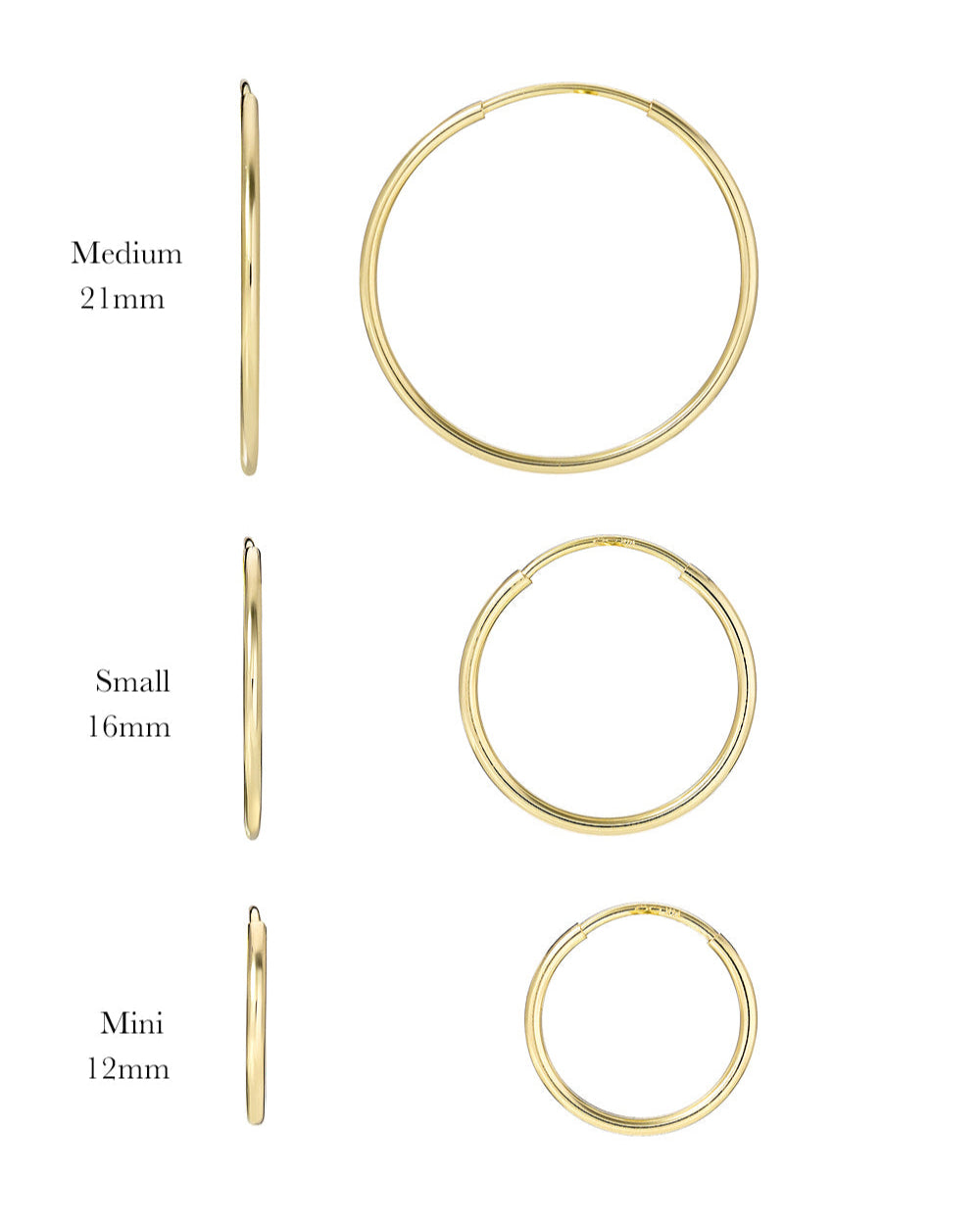 Zoe Lev 14k Gold Small Thread Hoop Earrings