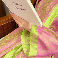 Ulivary Oriental Reversible Kimono Robe