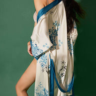 Ulivary Short Kimono Robe Bamboo