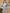 Ulivary Short Kimono Robe Blue Forest