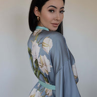 Ulivary Peony Floral Kimono Robe