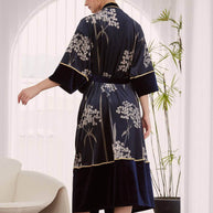 Ulivary Velvet Vintage Kimono Robe