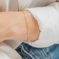 Zoe Lev 14k Gold Open Link Chain Bracelet