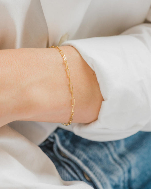 Zoe Lev 14k Gold Open Link Chain Bracelet