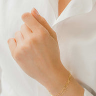 Zoe Lev 14k Gold Open Link Chain Bracelet