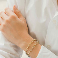Zoe Lev 14k Gold Extra Large Open Link Chain Bracelet