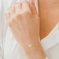 Zoe Lev 14k Gold Diamond Evil Eye Bracelet