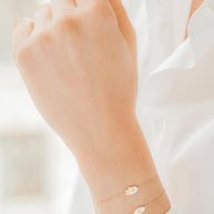 Zoe Lev 14k Gold Diamond Evil Eye Bracelet