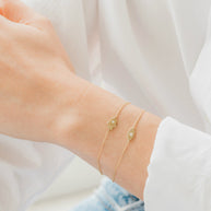 Zoe Lev 14k Gold Diamond Evil Eye Bracelet