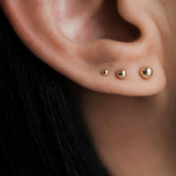 Zoe Lev 14k Gold Bead Stud Earrings