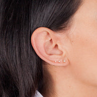 Zoe Lev 3 Prong Diamond Stud Earrings