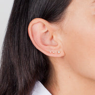 Zoe Lev 3 Prong Diamond Stud Earrings