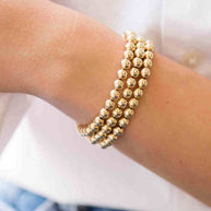 Zoe Lev 6mm Gold Bead Bracelet