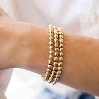 Zoe Lev 5mm Gold Bead Bracelet